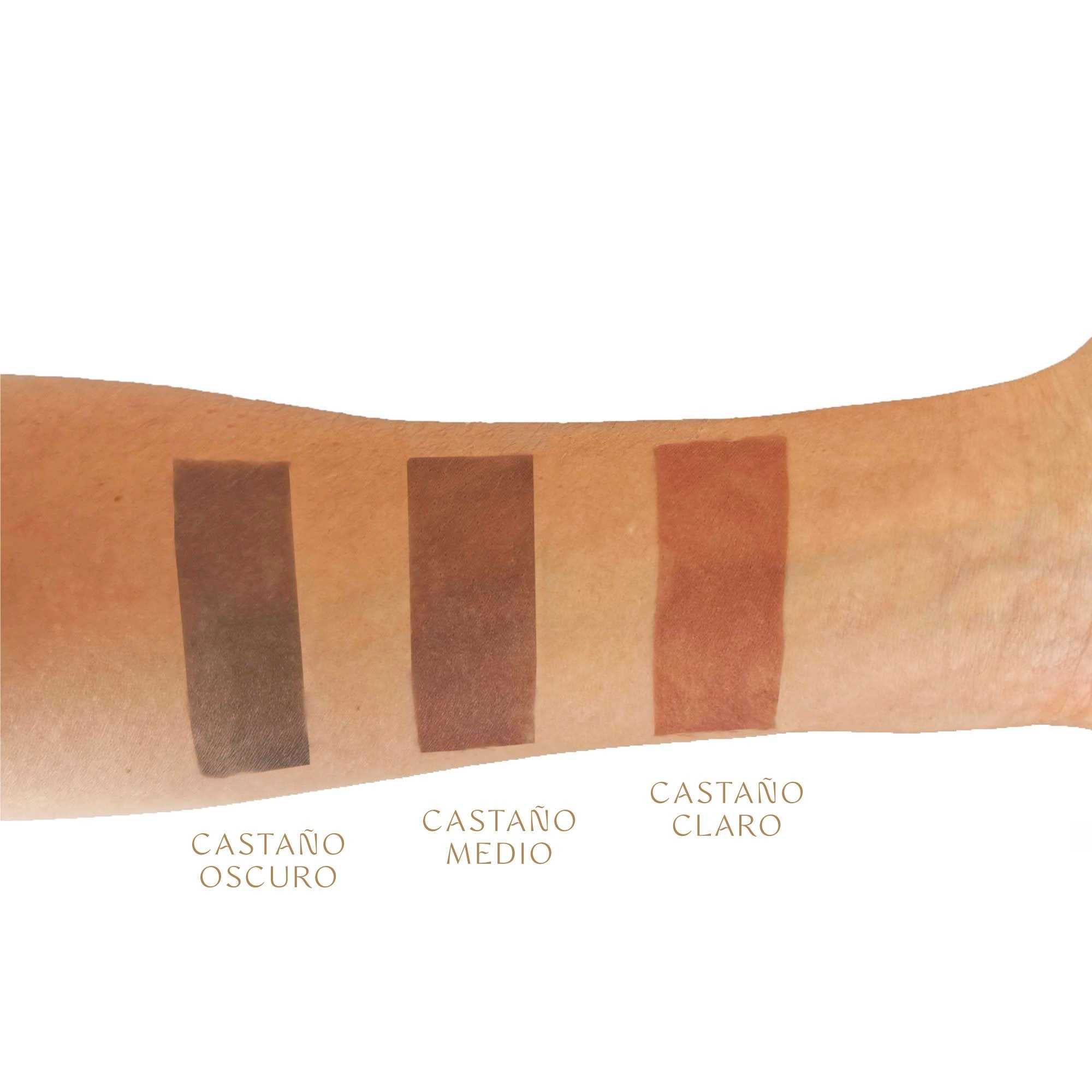 henna para cejas color castaño oscuro